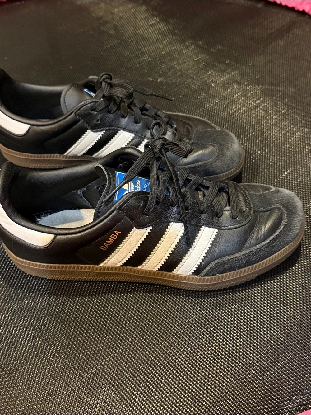 adidas samba youth side 3 Black & White Classic Sneakers